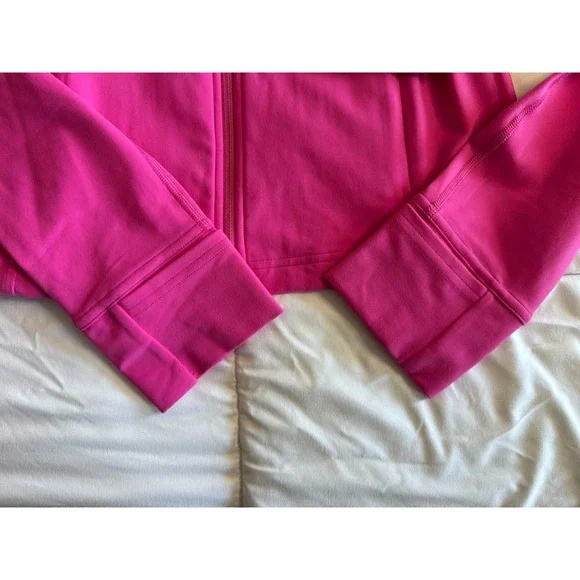 New Lululemon Nulu Cropped Define Jacket Size 10 Sonic Pink SNCP Full Zip NWT - Picture 8 of 16